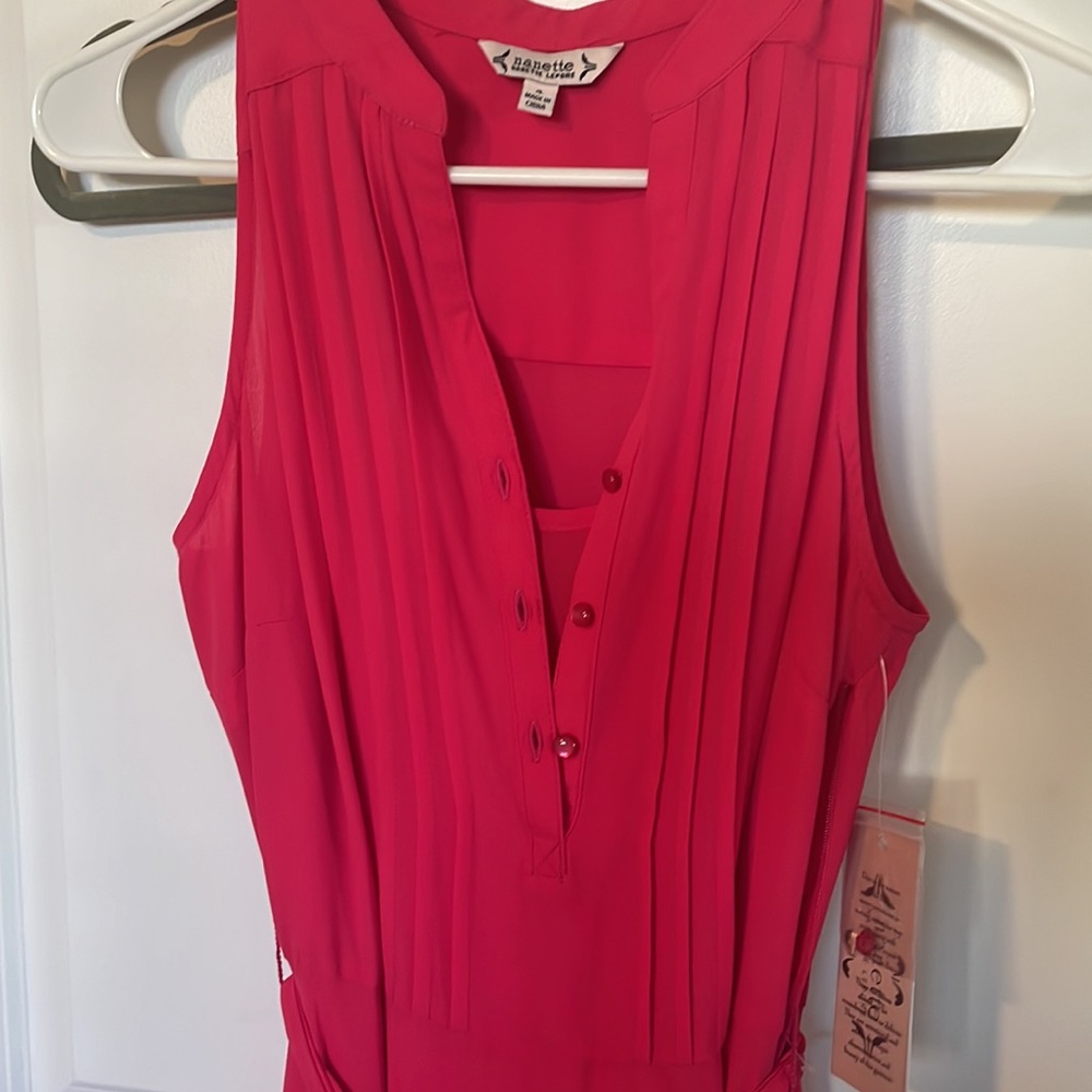 MIDI hot pink dress - Picture 3 of 7